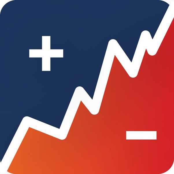 Graph with plus and minus symbols