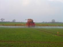 tractor spraying